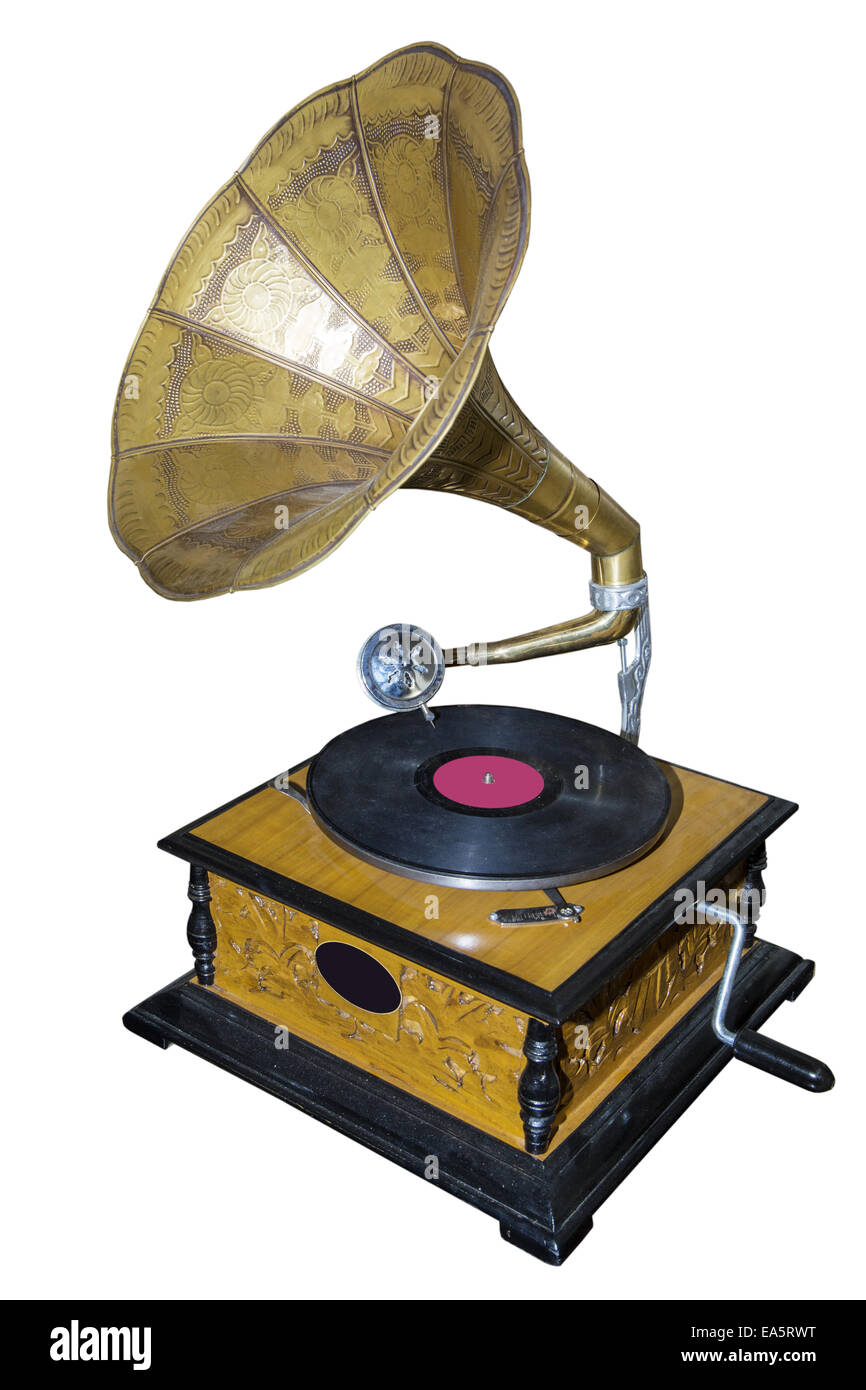 gramophone Stock Photo