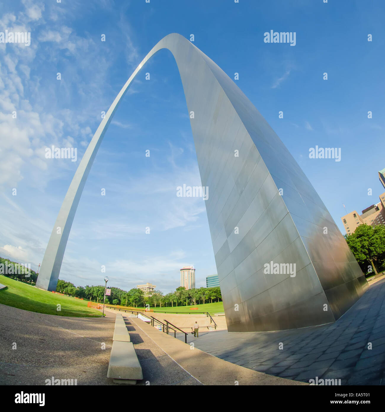 gateway arch sculpture in St Louis Missouri Stock Photo