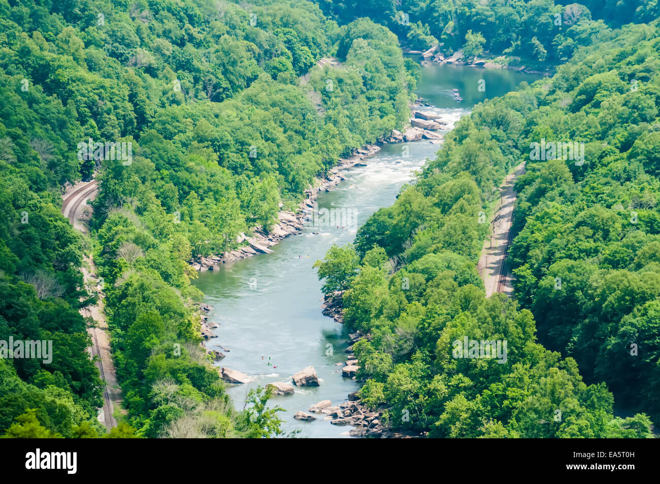 new river gorge scenics Stock Photo