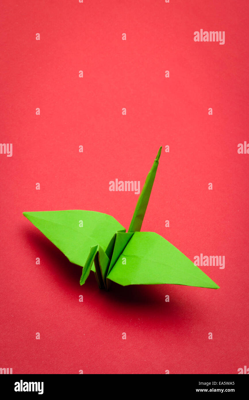 origami paper crane Stock Photo Alamy