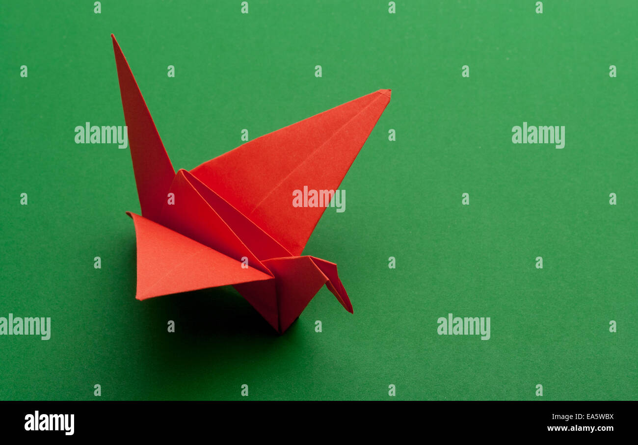 origami paper crane Stock Photo Alamy