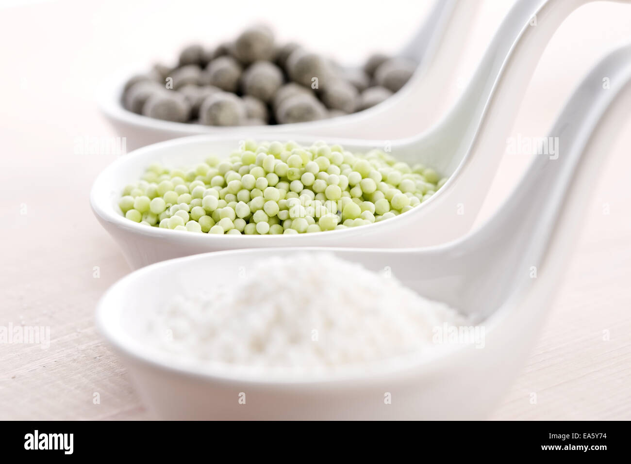 tapioca pearls with lime. white bubble tea ingredients Stock Photo Alamy