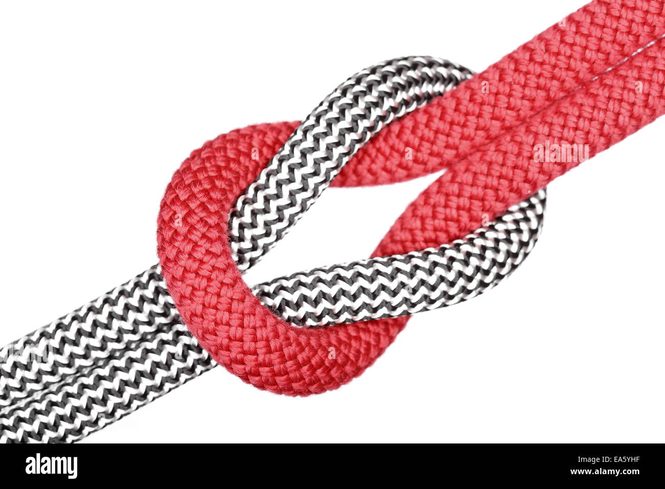 rope knot on white background Stock Photo