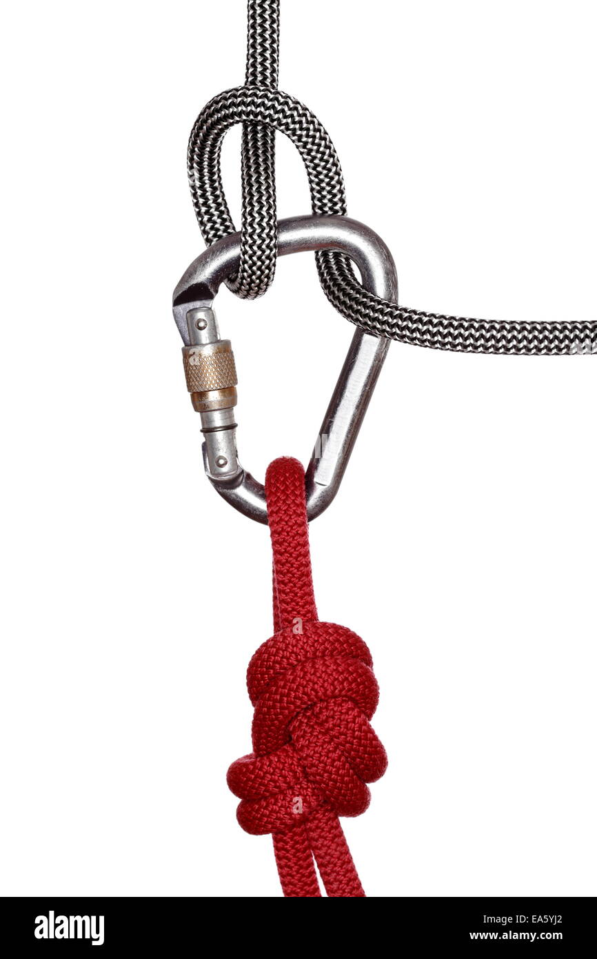climbing rope with knot Stock Photo Alamy