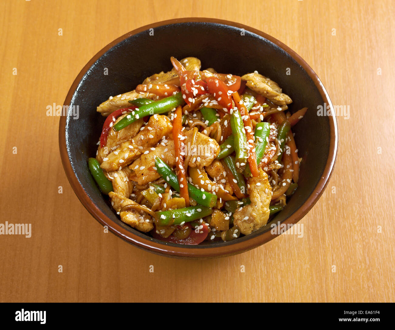 chicken udon noodles Stock Photo Alamy
