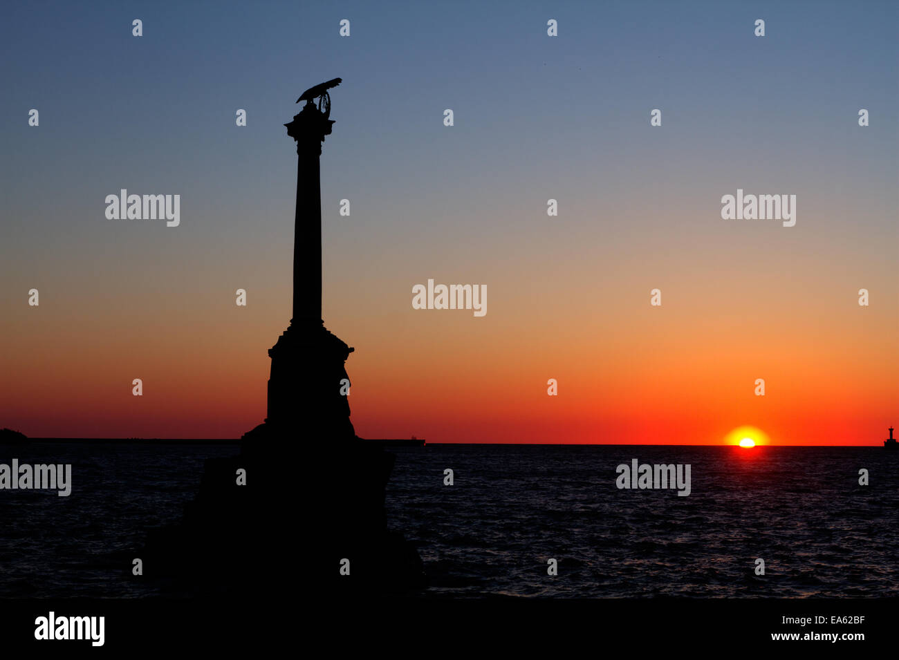 Monument to the scuttled ships Stock Photo