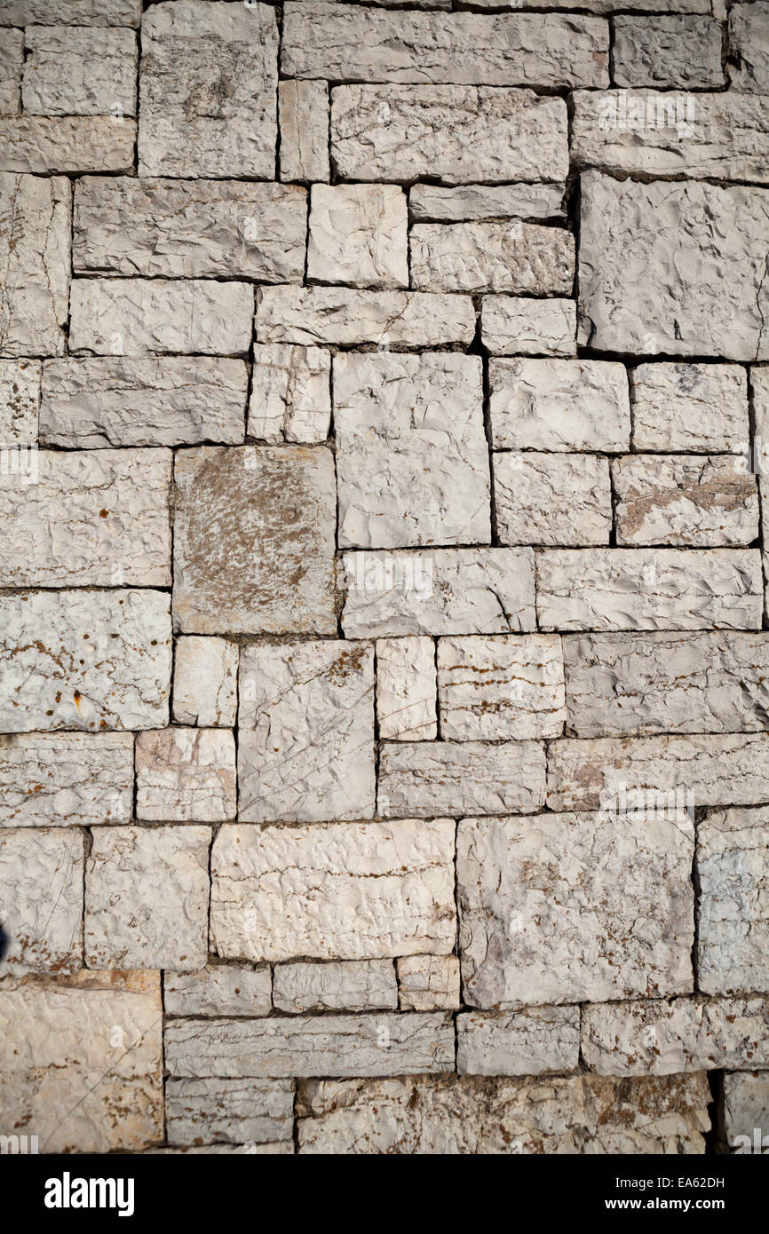 fragment of ancient masonry walls Stock Photo