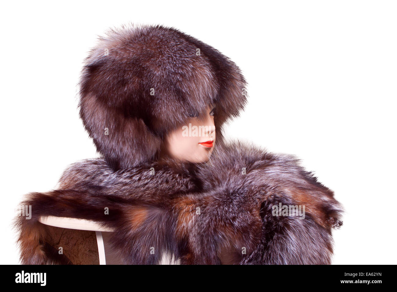 Girl wearing fur coat hi-res stock photography and images - Alamy