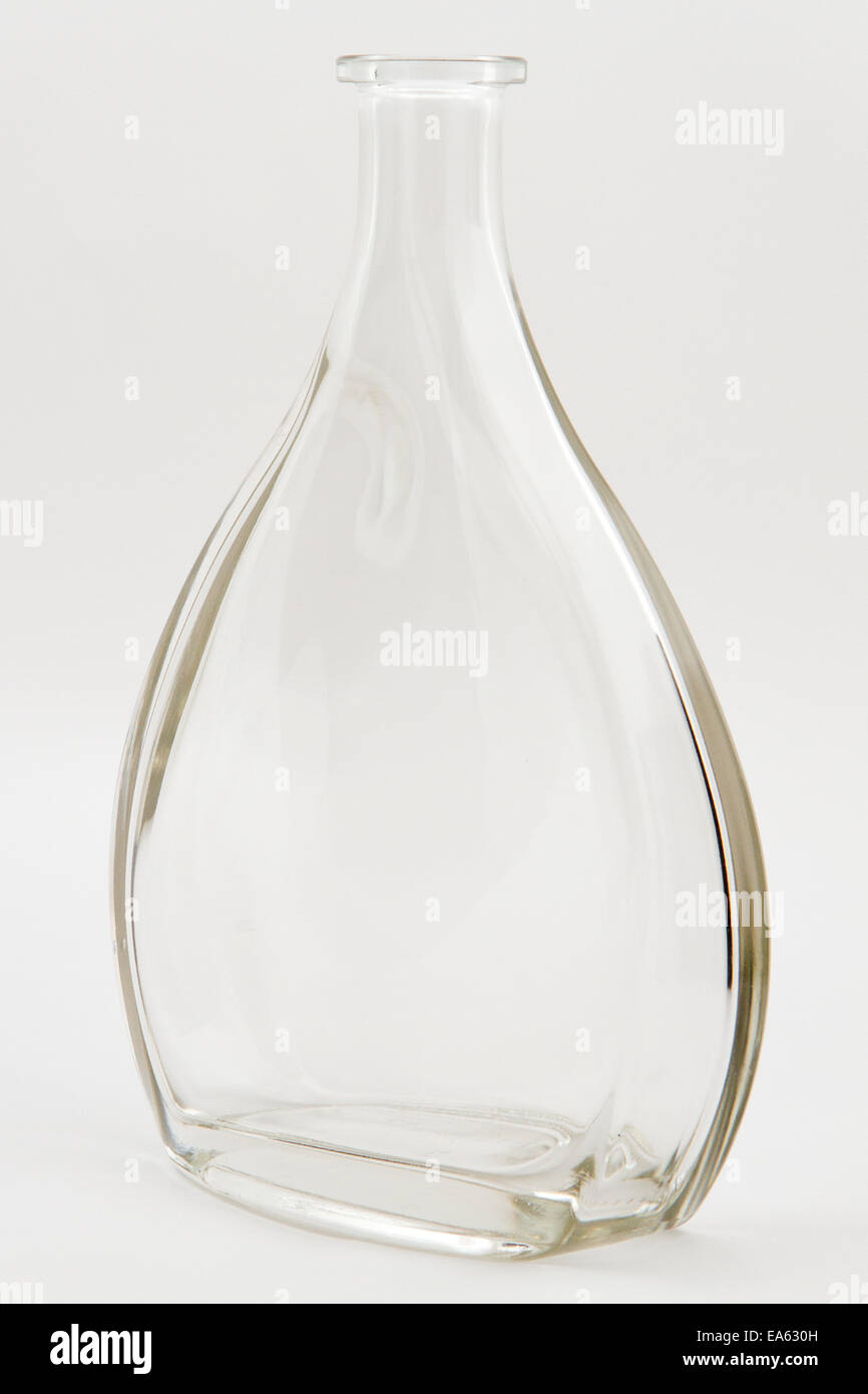 large clear glass bottle Stock Photo