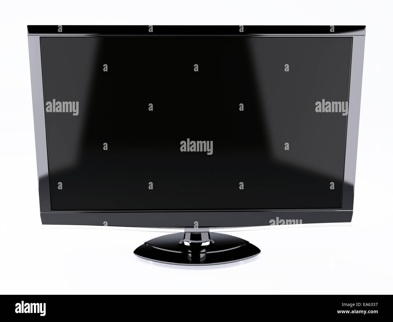 High Definition TV screen. isolated white Stock Photo Alamy
