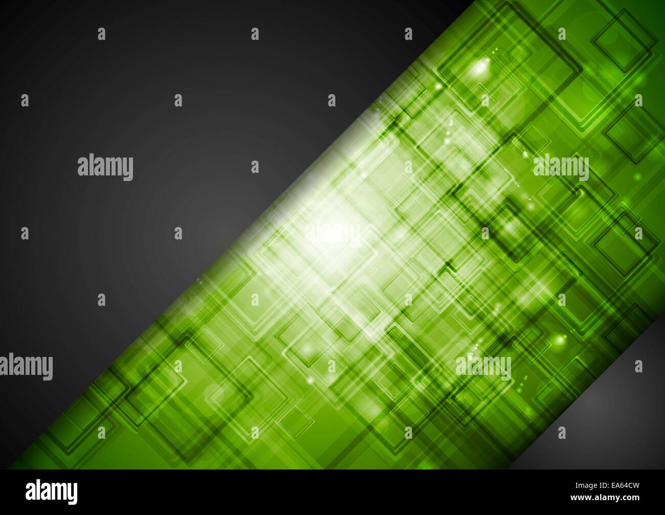 Abstract dark green tech background Stock Photo