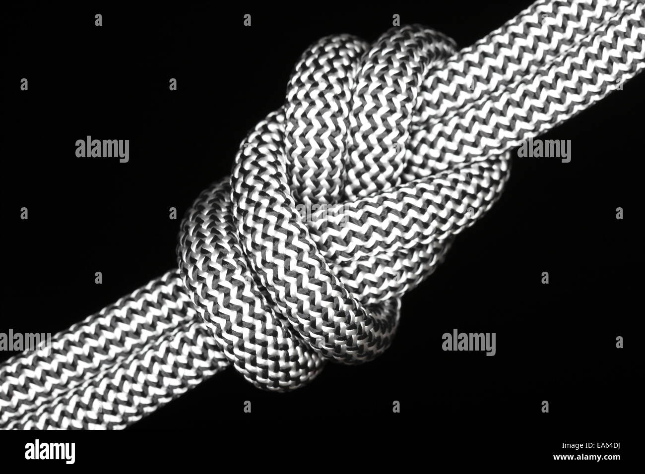 eight knot on black background Stock Photo