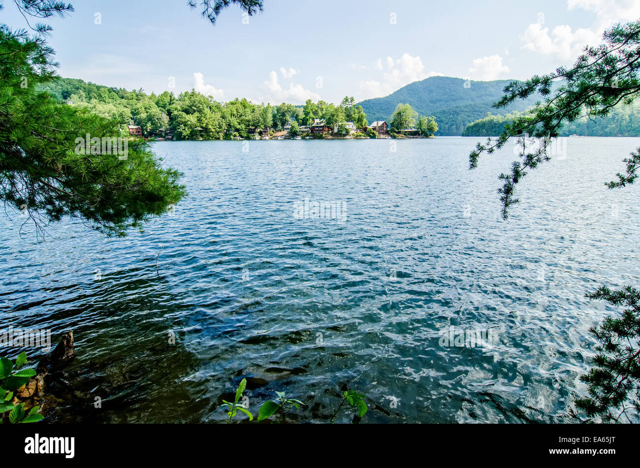 lake santeetlah in great smoky mountains nc Stock Photo - Alamy