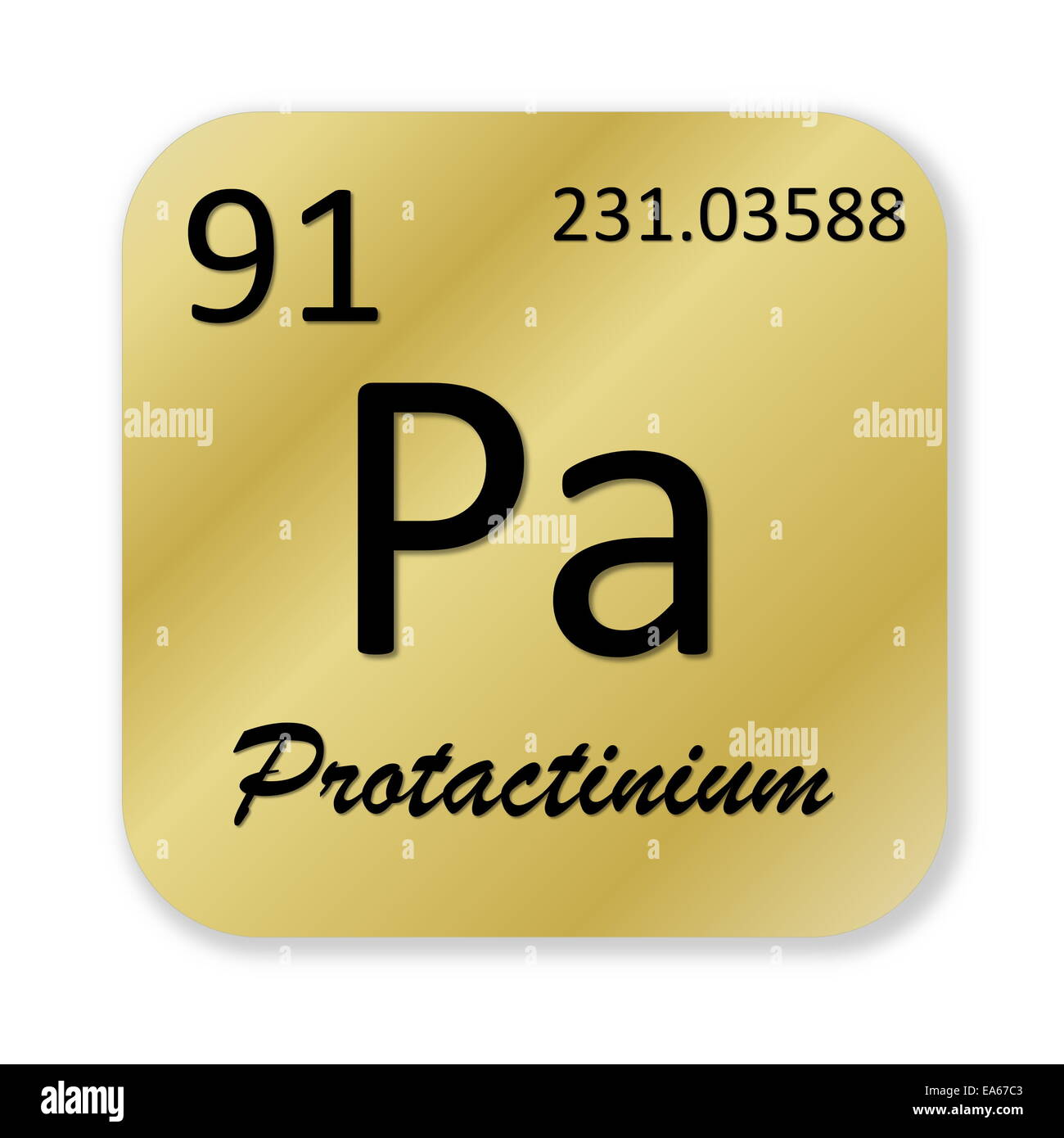 Protactinium symbol Cut Out Stock Images & Pictures - Alamy
