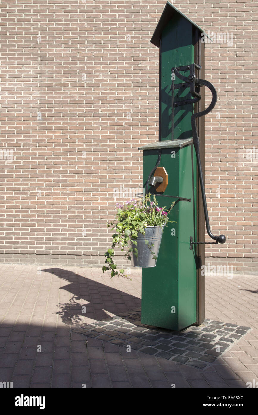 Water pump in Xanten, Germany Stock Photo