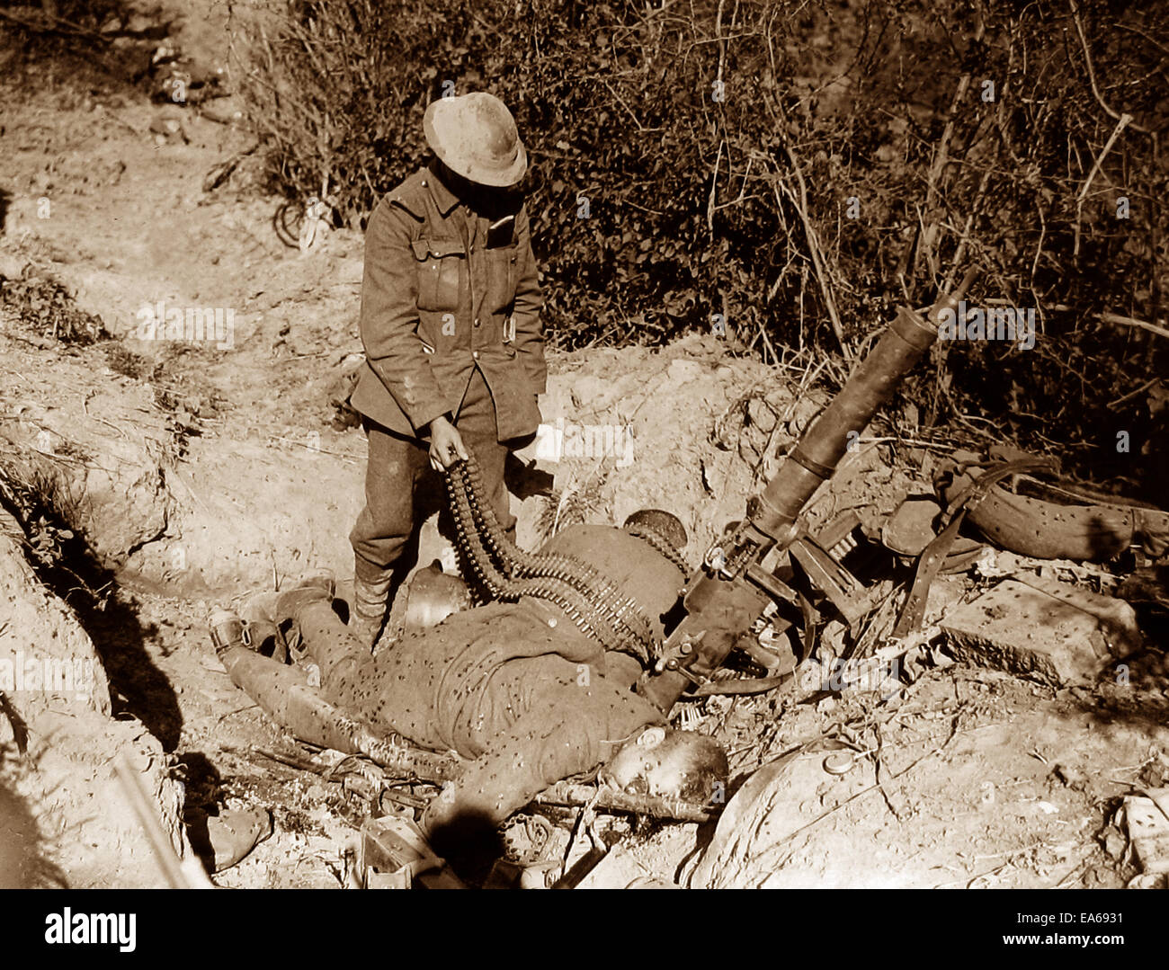 Capture of Meteren France 19th July 1918 WW1 Stock Photo ...