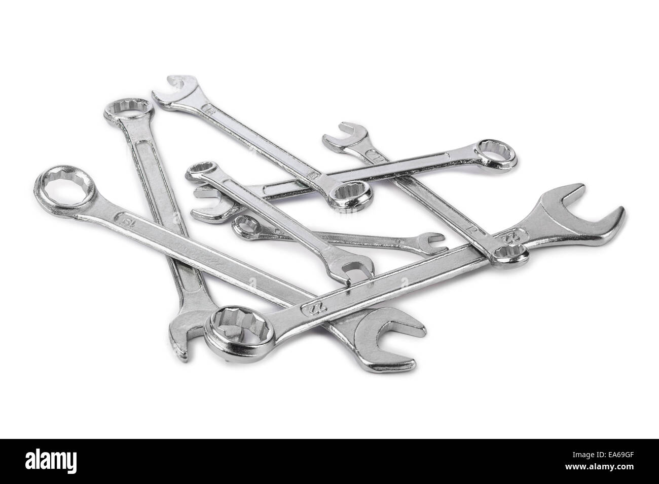 Set of wrenches Stock Photo Alamy