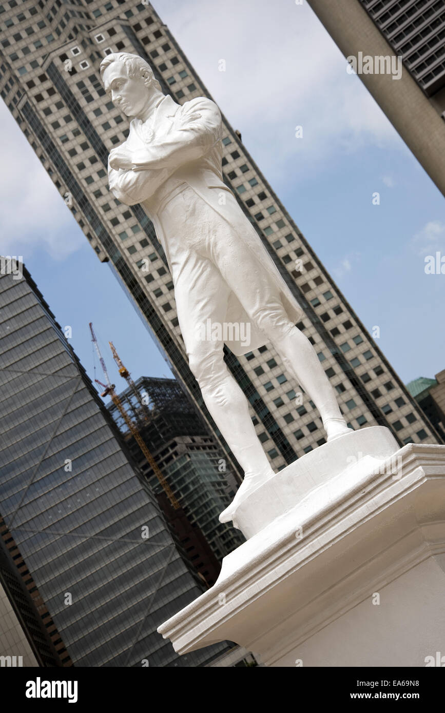 Raffles Statue, Singapore Stock Photo