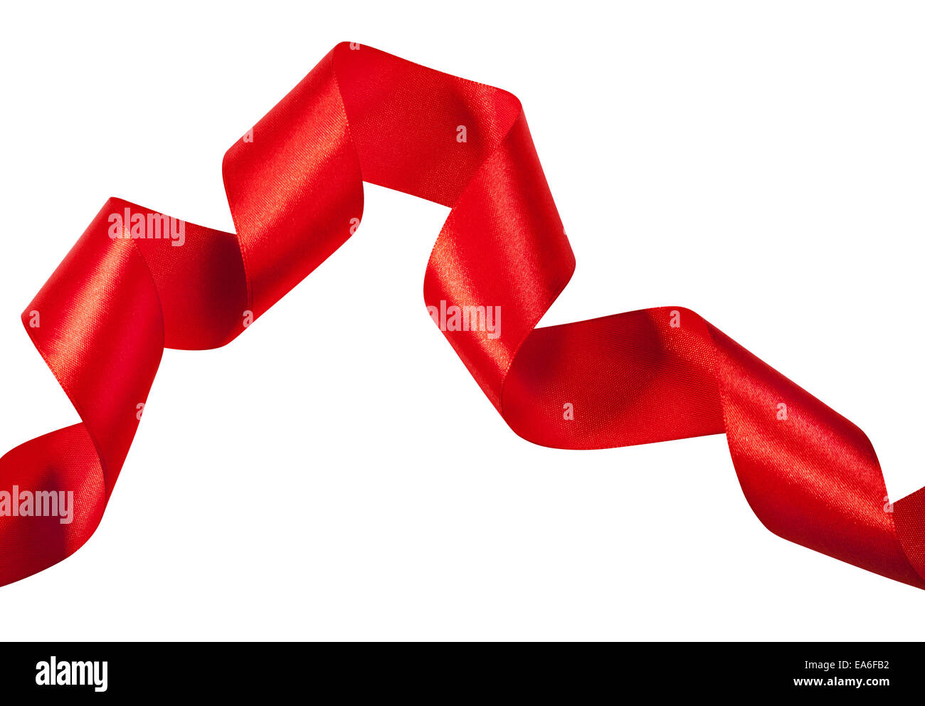 Blank gift tag with red ribbon Cut Out Stock Images & Pictures Alamy