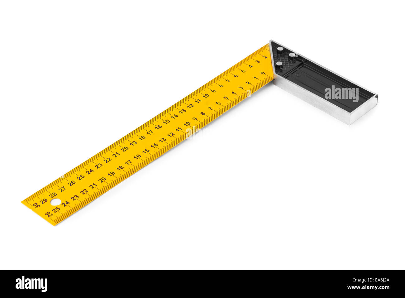 Construction square triangle ruler Stock Photo Alamy