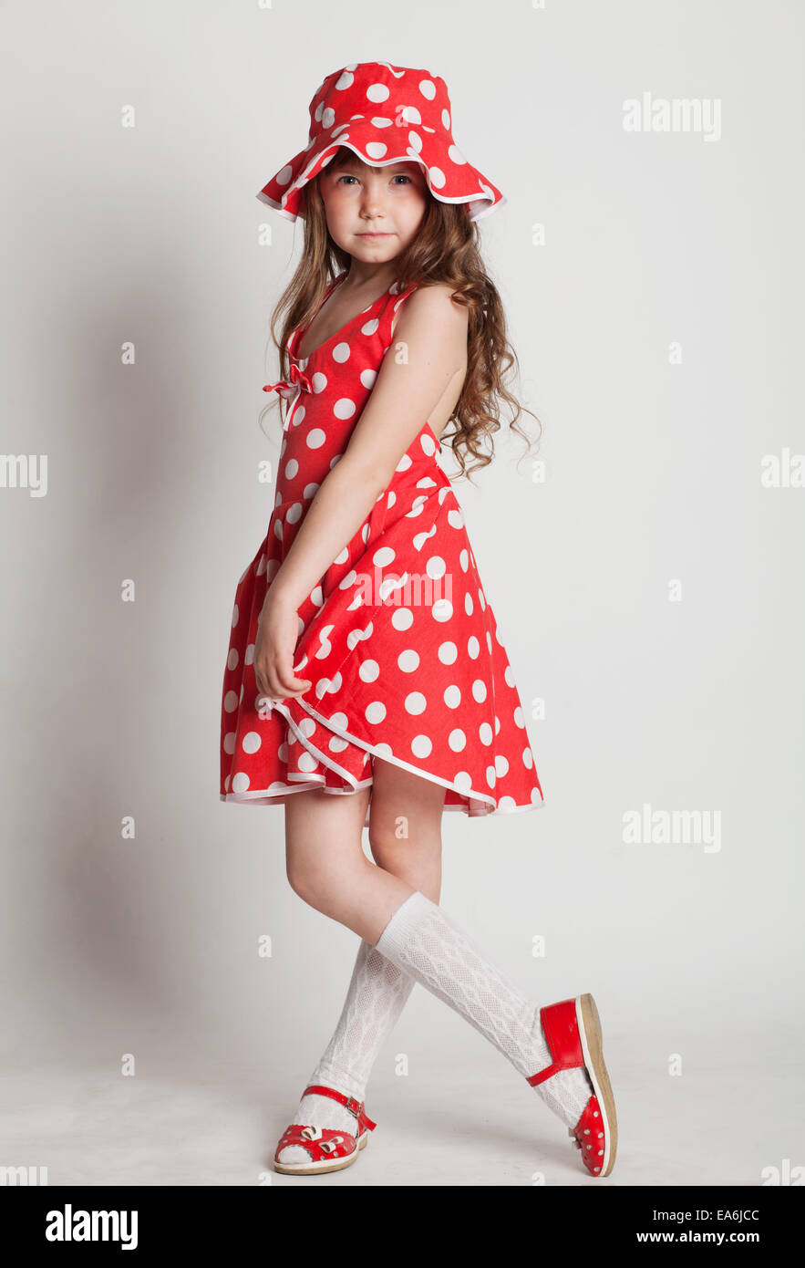 girl in red dress Stock Photo - Alamy