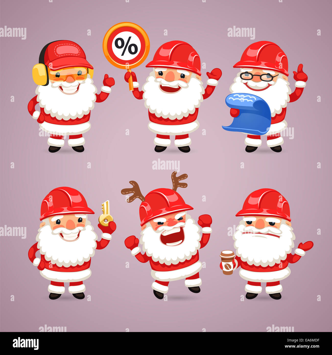 Cartoon christmas construction hires stock photography and images Alamy