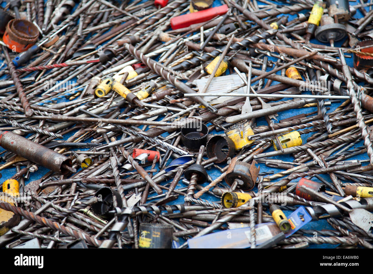 Drill Bits at New Covent Garden Flea Market in Vauxhall Nine Elms