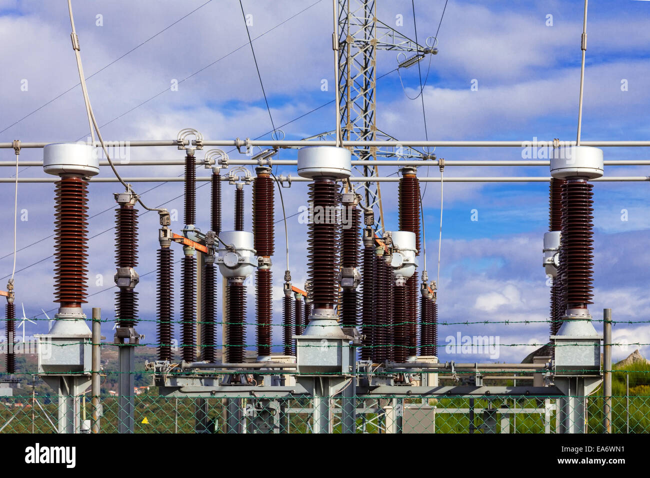 Earthing switches in the Collector Substation connected to wind turbine