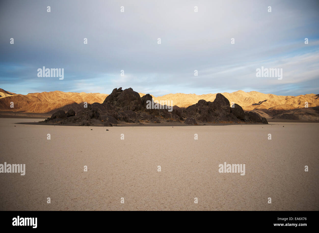 The sun sets over Death Valley; California, United States of America