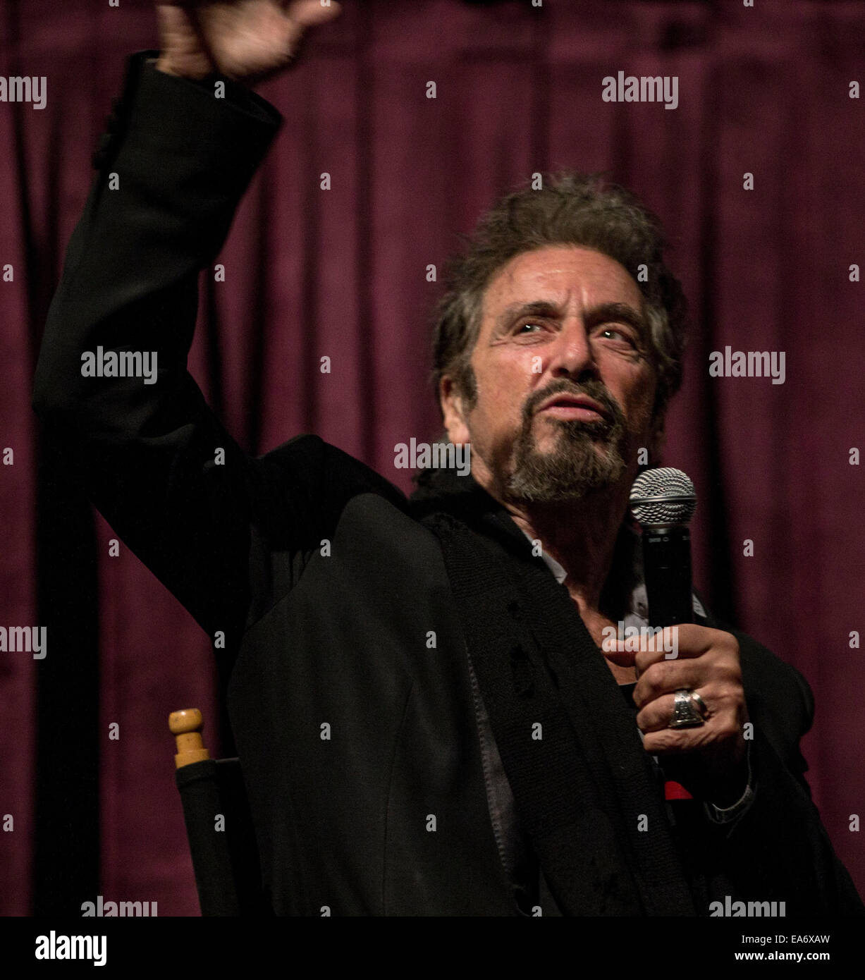 Los Angeles, California, USA. 06th Nov, 2014. AL PACINO talks about his