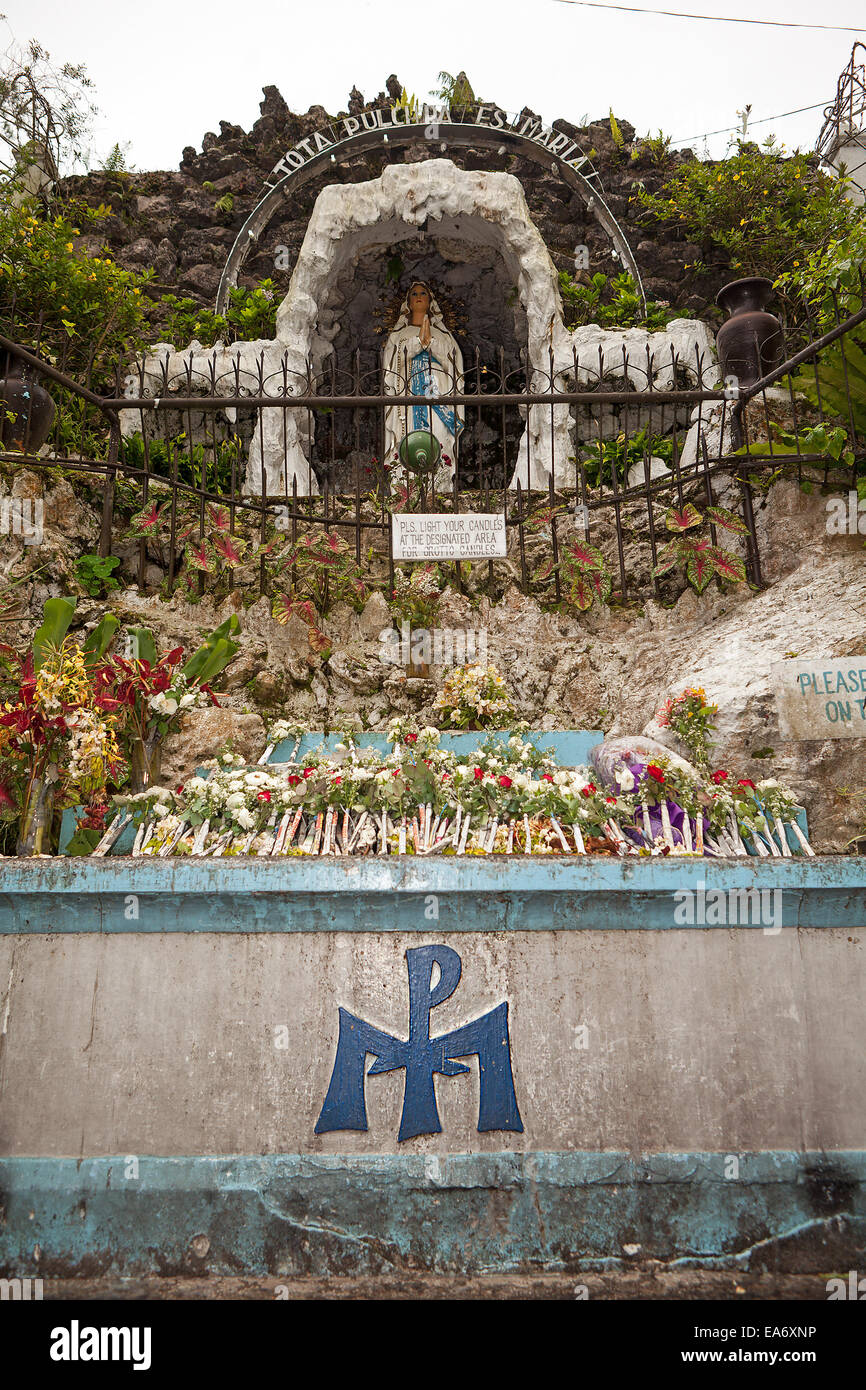 Our Lady of Lourdes Catholic Shrine in Baguio Philippines. Philippines is the largest Catholic country in Asia. Stock Photo