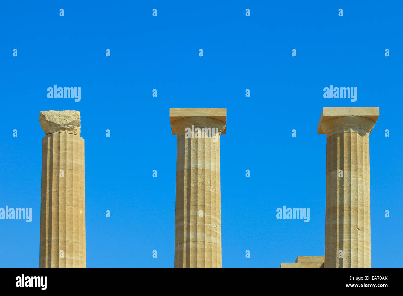 Ancient greek pillar Stock Photo Alamy