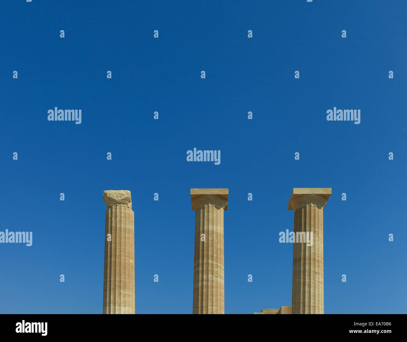 Ancient greek pillar Stock Photo Alamy