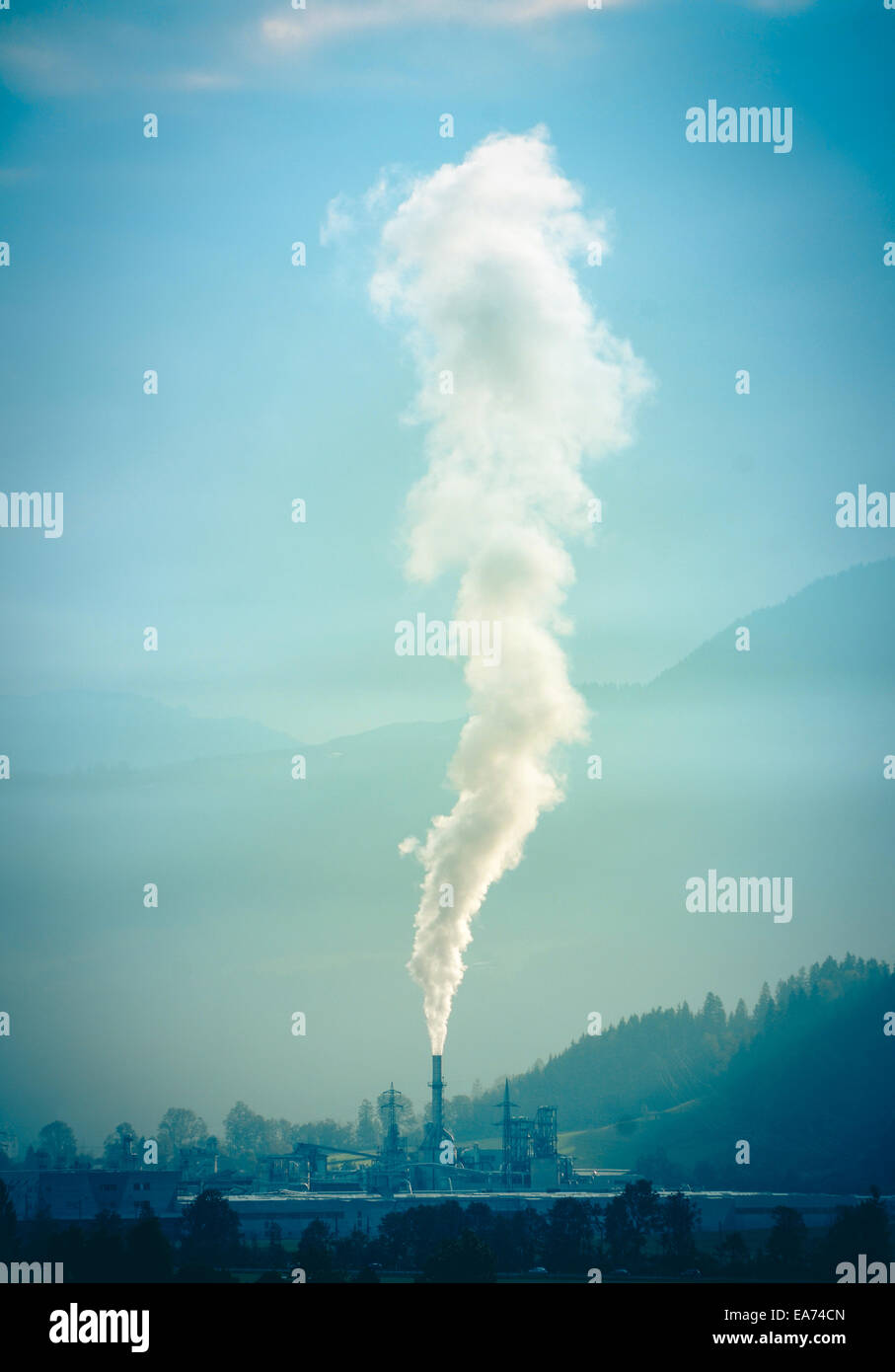 Smoke Pollution Stock Photo