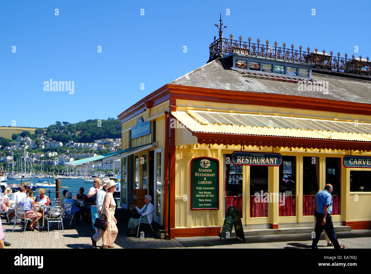 The Station Restaurant Dartmouth Devon Stock Photo