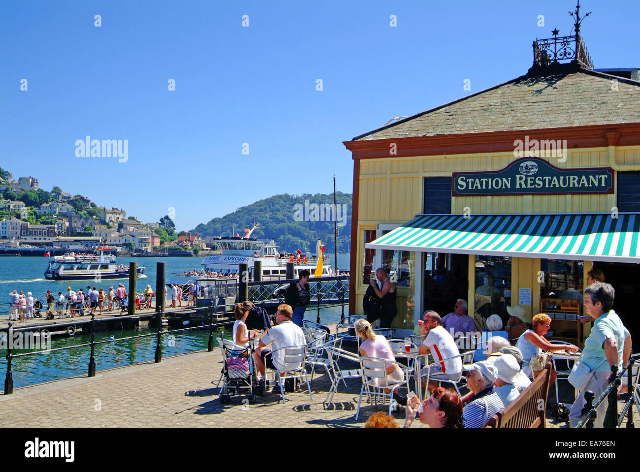 The Station Restaurant Dartmouth Devon Stock Photo