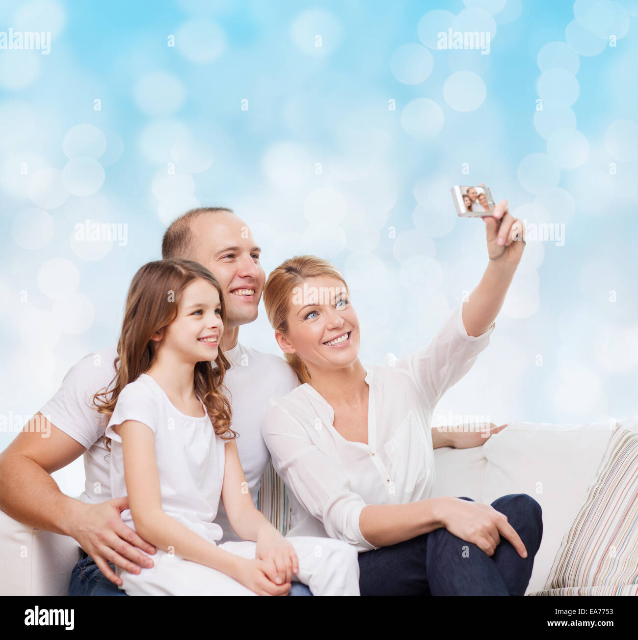 Family Using Filming Camera happy family with camera at home Stock Photo - Alamy