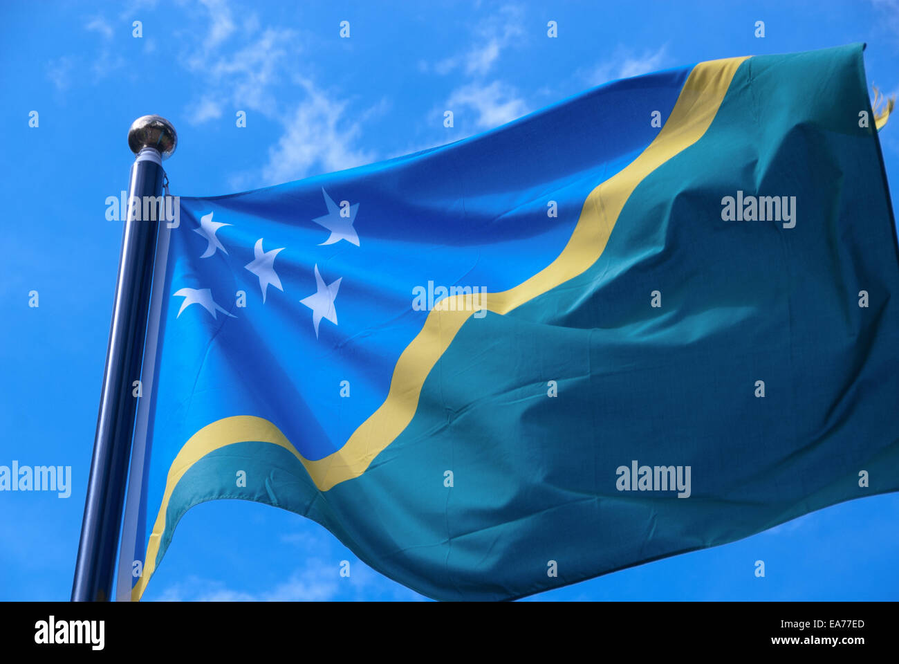 solomon islands flag Stock Photo