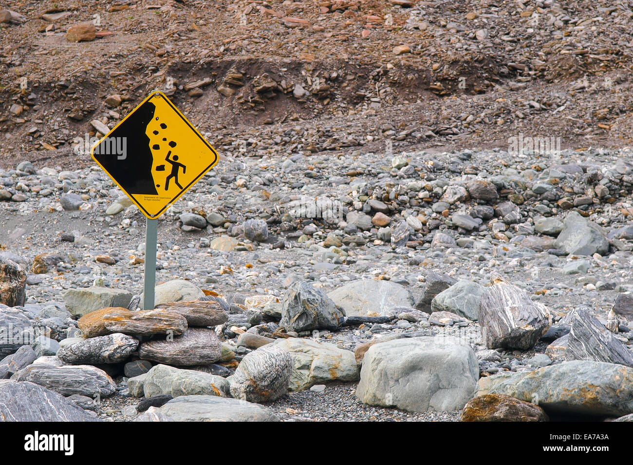 Rockfall sign hi-res stock photography and images - Alamy