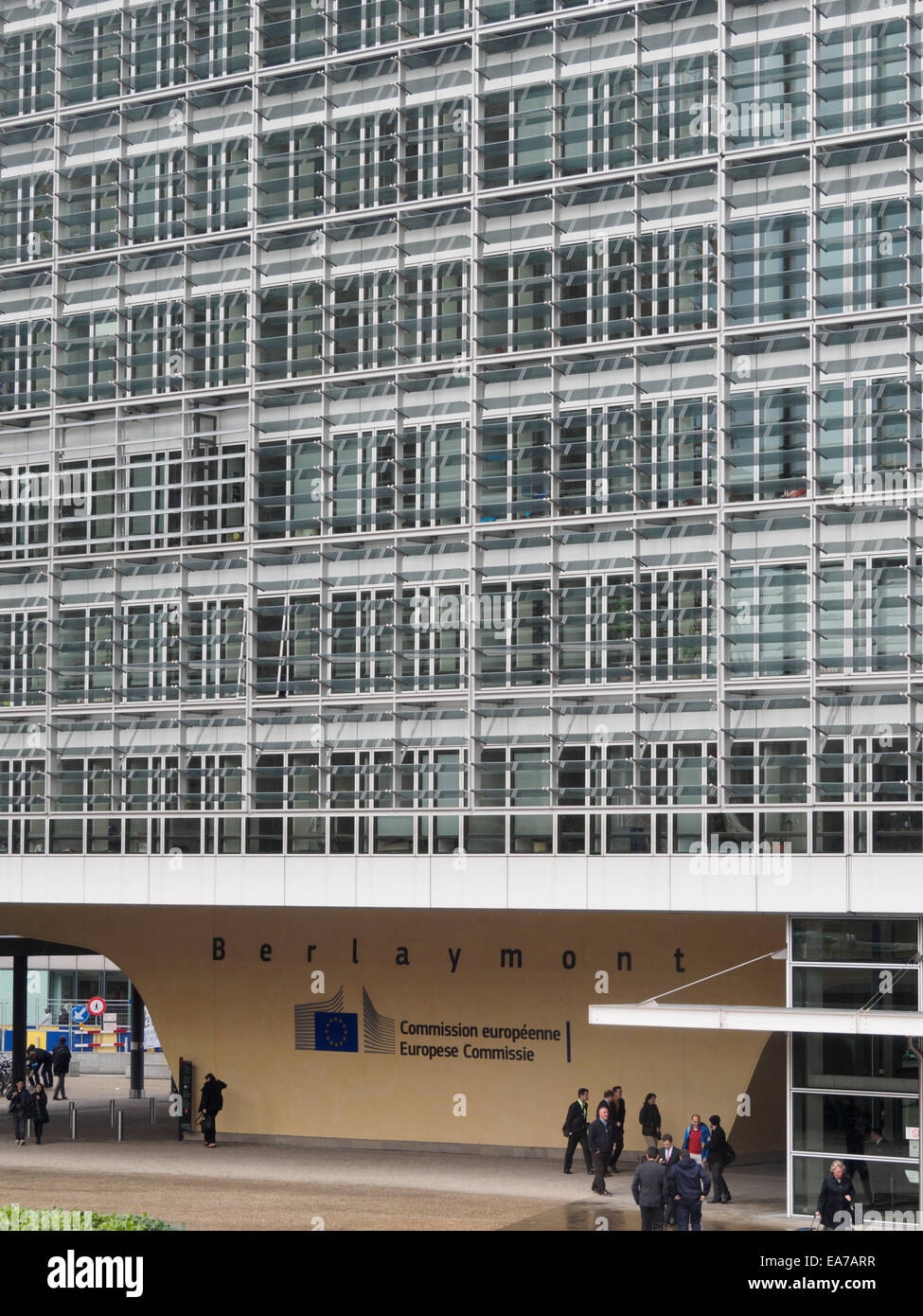 Berlaymont building, headquarters of the European commission in Brussels, Belgium, Europe Stock Photo