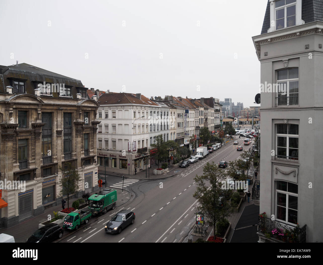 Maurice Lemonnier street in Brussels, Belgium, Europe Stock Photo