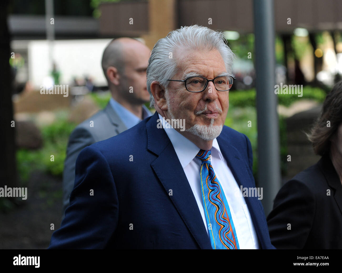 Rolf Harris arriving at Southwark Crown Court in South London  Featuring: Rolf Harris Where: London, United Kingdom When: 06 May 2014 Stock Photo