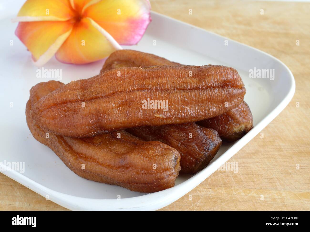 Dried banana Stock Photo