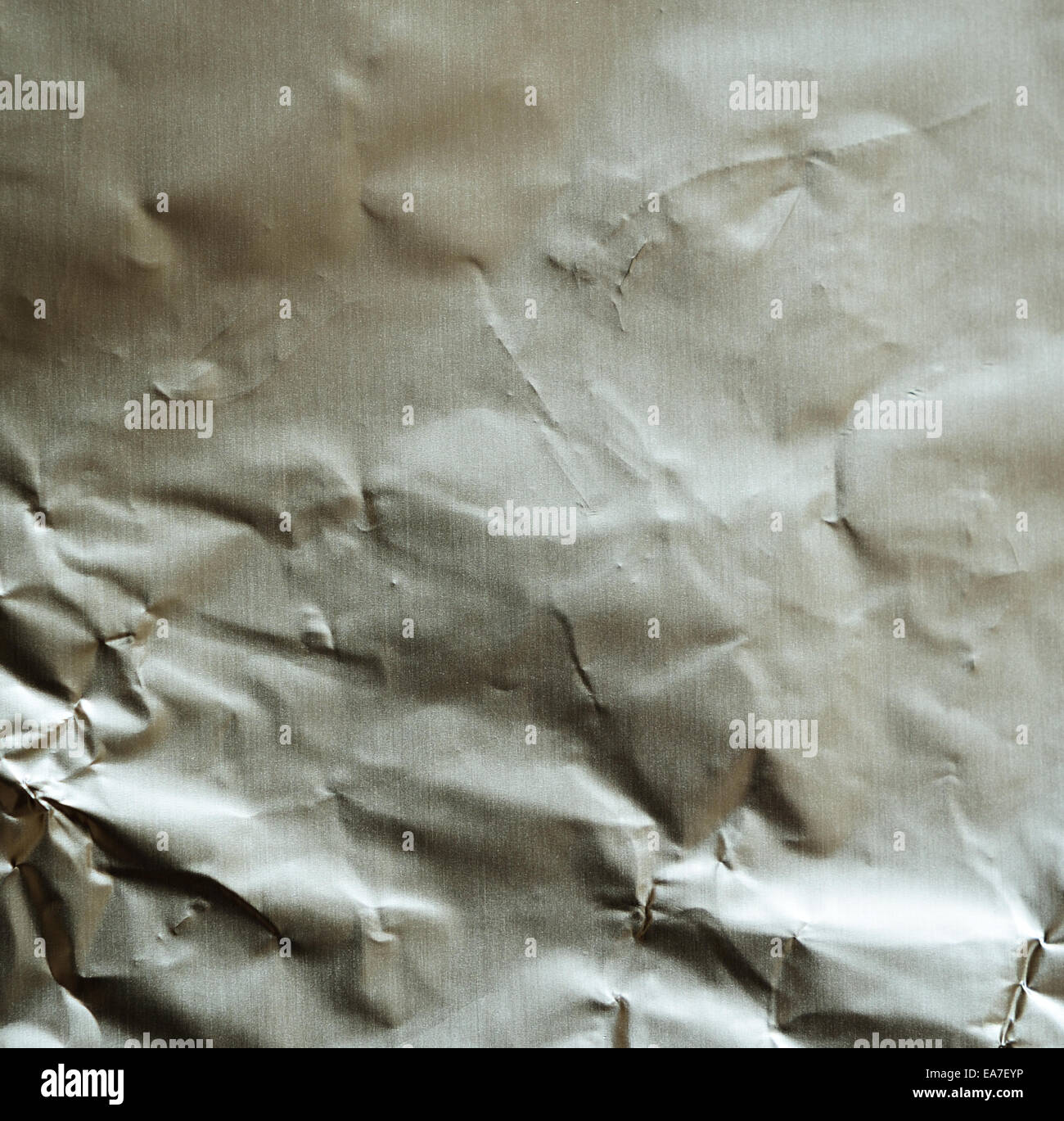 Crumpled foil for a background Stock Photo