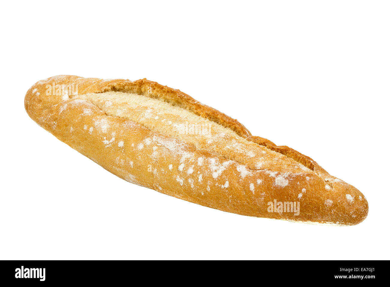 Fresh bread isolated over a white background Stock Photo