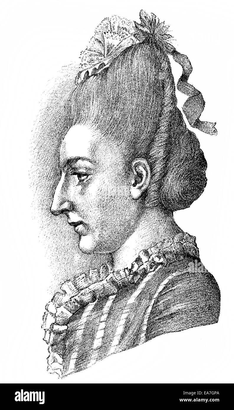 Historic drawing, 1773, by Johann Wolfgang von Goethe, 17491832