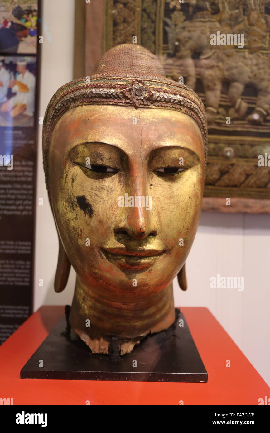Head of Buddah statue in Hanoi, Vietnam Stock Photo