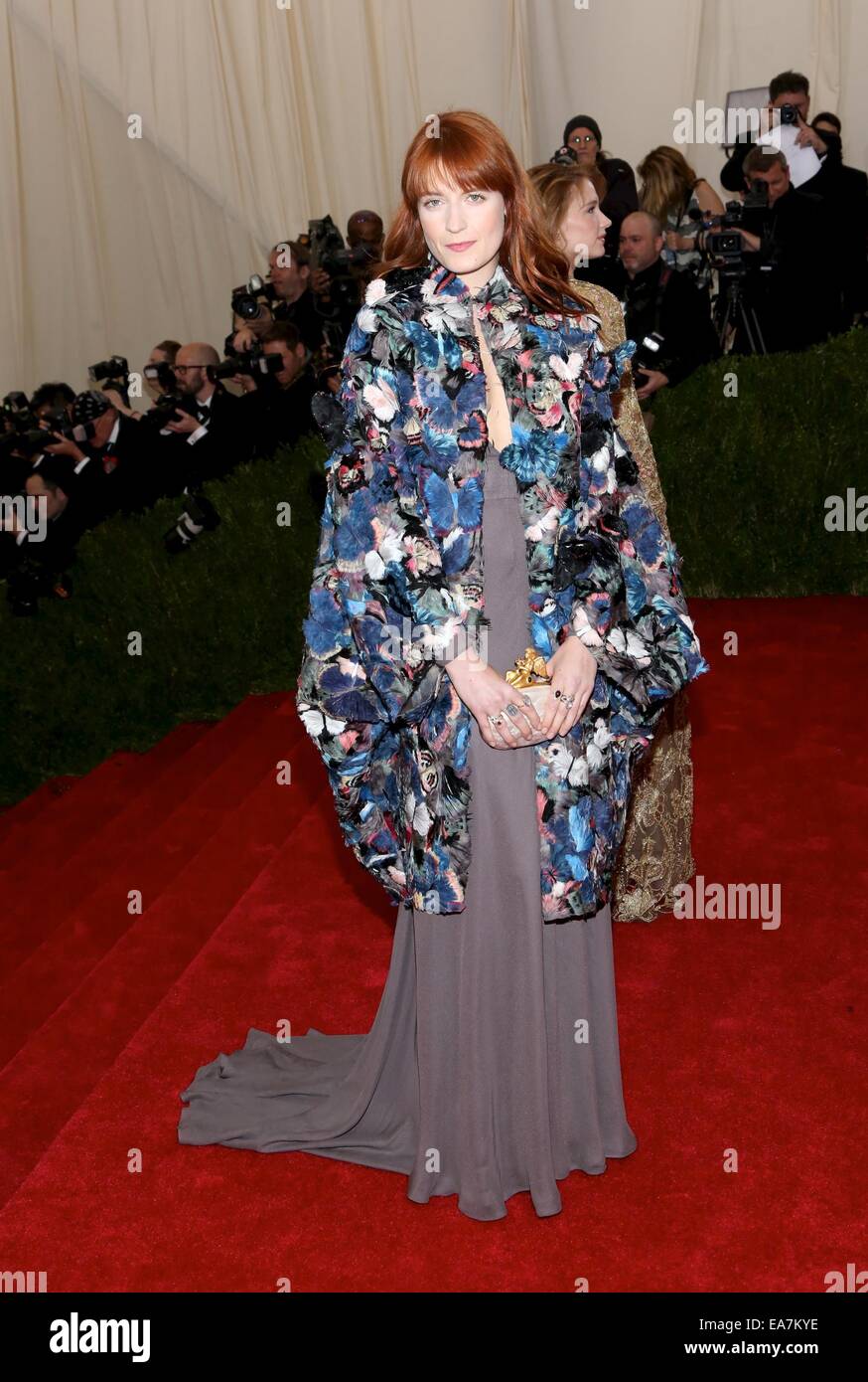 the 'Charles James: Beyond Fashion' Costume Institute Gala at the Metropolitan Museum of Art on May 5, 2014 in New York City.  Featuring: Florence Welch Where: New York, New York, United States When: 06 May 2014 Stock Photo