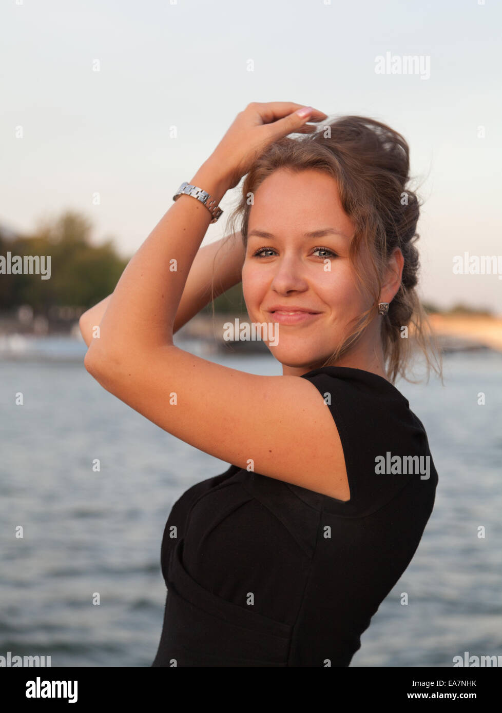 The young lady, Paris, France. Stock Photo