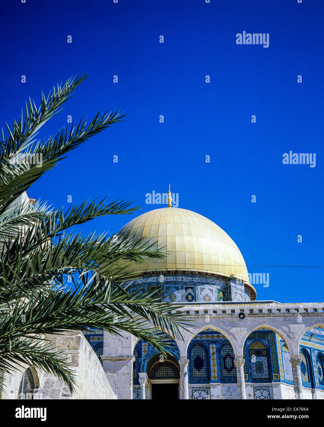Dome of the Rock and El Qanatir western arcade on Temple Mount